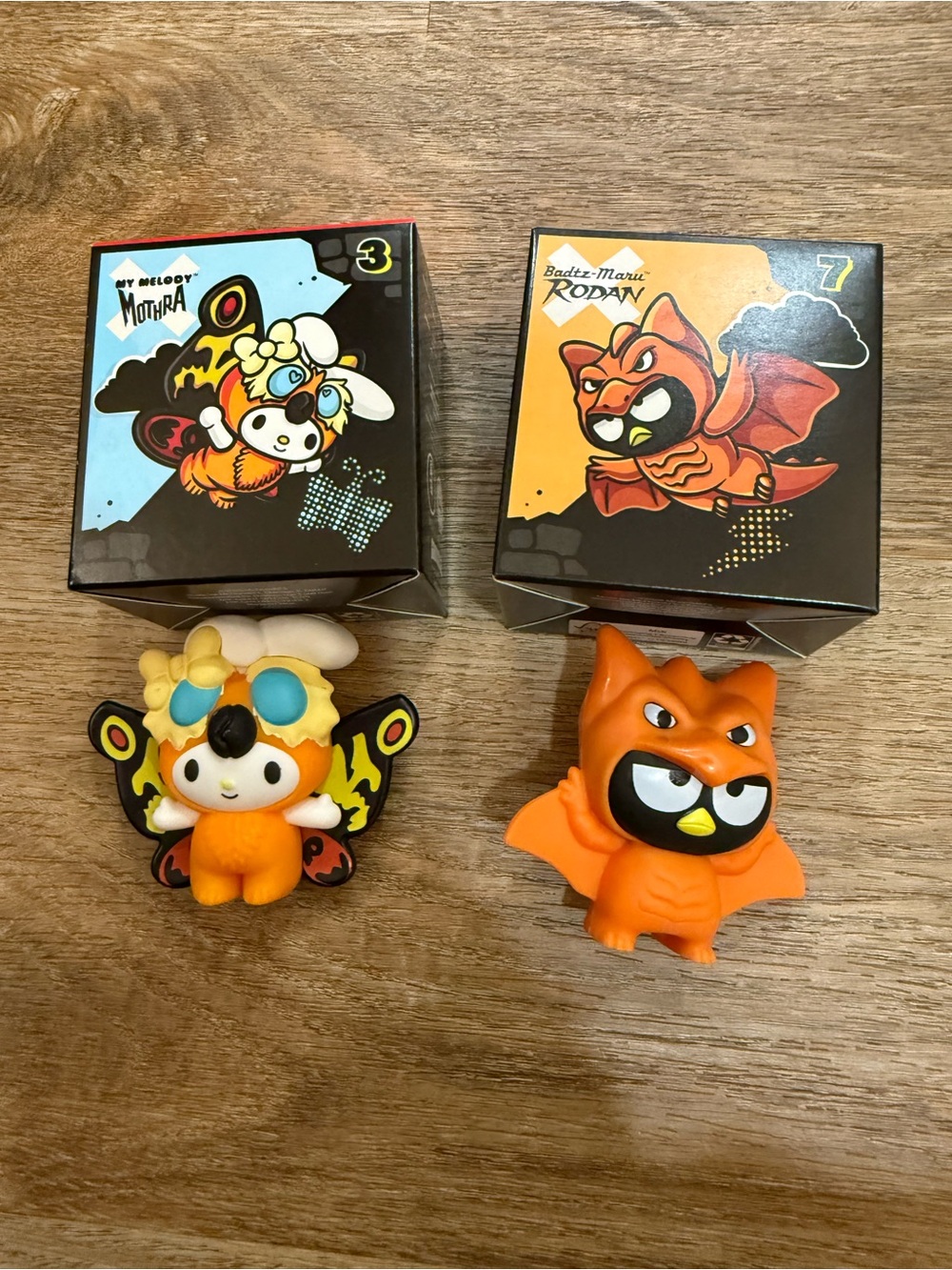 Badaz-Manu Rodan & My Melody Mothra hello kitty and friends Godzilla